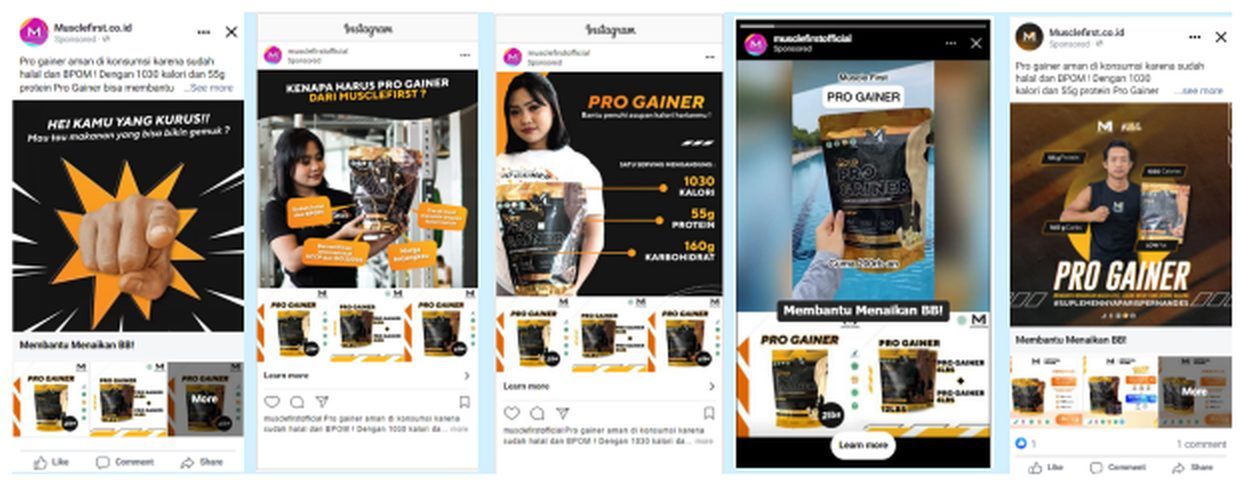 Meta Collaborative Ads (CPAS) dashboard, Muscle First